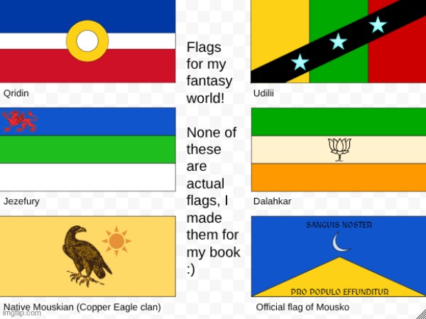 Flags of Mousko (D&D homebrew OC world) | image tagged in ocs,dnd,flags | made w/ Imgflip meme maker
