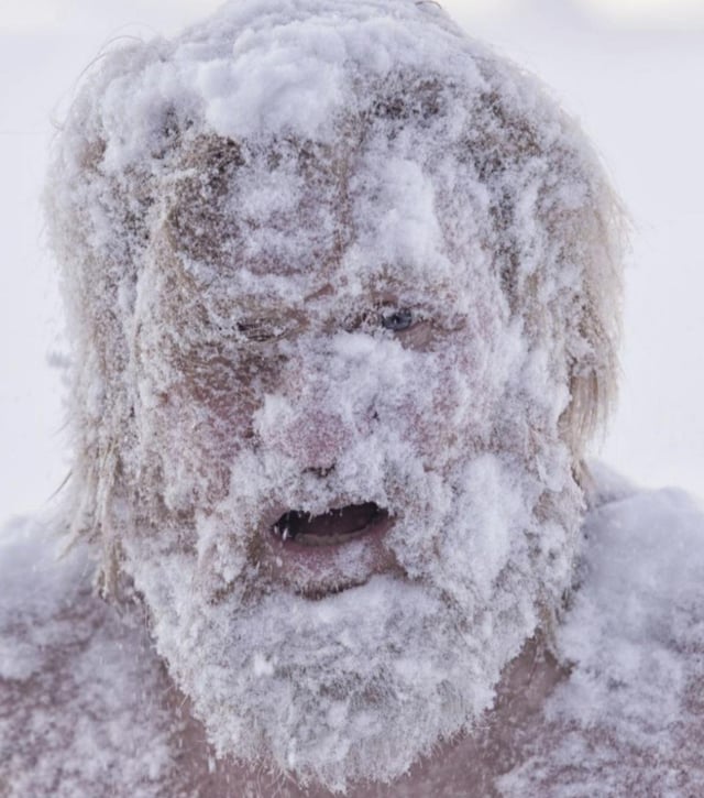 Snow Man Blank Meme Template