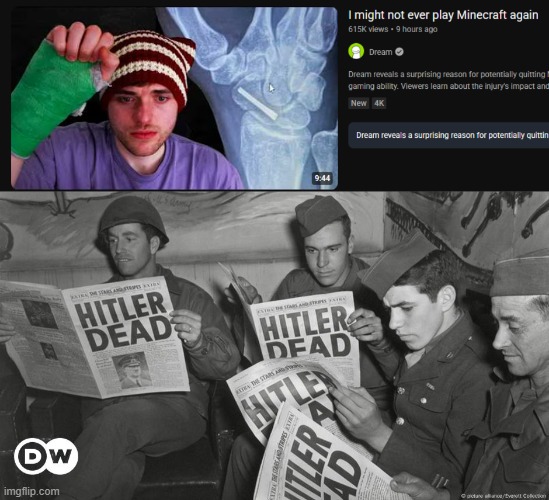 image tagged in hitler dead | made w/ Imgflip meme maker