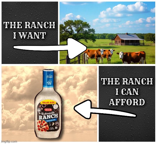 You have more in common with cows when you eat salad | image tagged in vince vance,farm,cows,ranch,dressing,salad | made w/ Imgflip meme maker