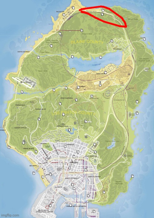 GTA 5 map | image tagged in gta 5 map | made w/ Imgflip meme maker