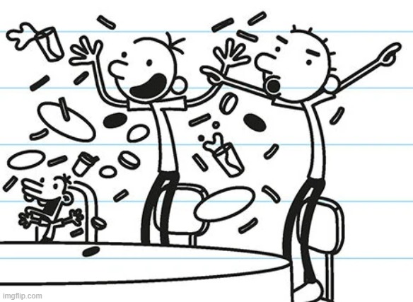 new template because i found this image funny | image tagged in wimpy celebrating | made w/ Imgflip meme maker