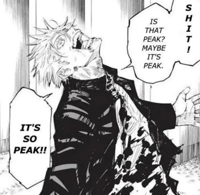Gojo peak Blank Meme Template