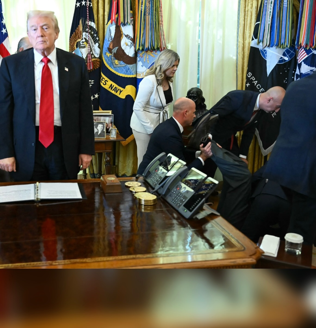 Trump Standing Blank Meme Template