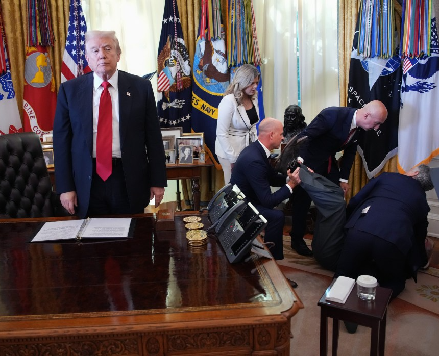 Donald Trump dazed confused Gordon Findlay fainting MAGA Blank Meme Template