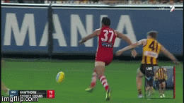Goodes kicker | image tagged in gifs,goodes | made w/ Imgflip video-to-gif maker