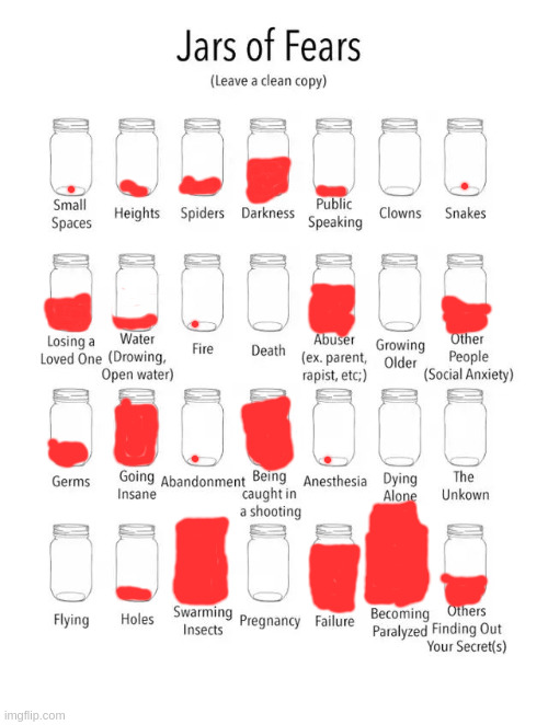 =) | image tagged in jar of fears clear version | made w/ Imgflip meme maker