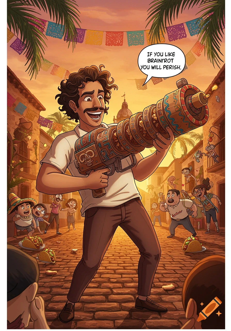 High Quality You like brainrot!!! Well the taco lord's have something to say Blank Meme Template