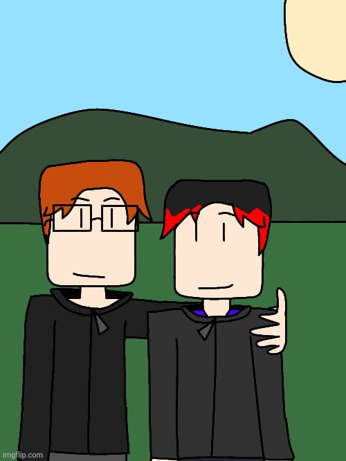 New picture of MC and William OUT NOW! | image tagged in mc,william,comics,mc and william,cousins,moscovio may | made w/ Imgflip meme maker