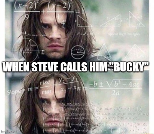 Winter soldier Processing | WHEN STEVE CALLS HIM "BUCKY" | image tagged in winter soldier | made w/ Imgflip meme maker