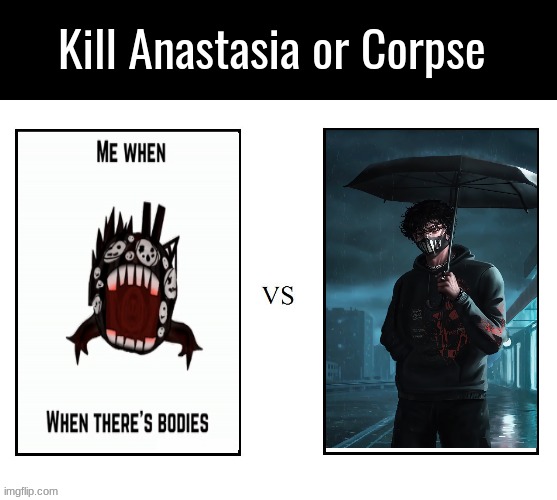 Bringing roulette voting game back. Kill 1 | made w/ Imgflip meme maker