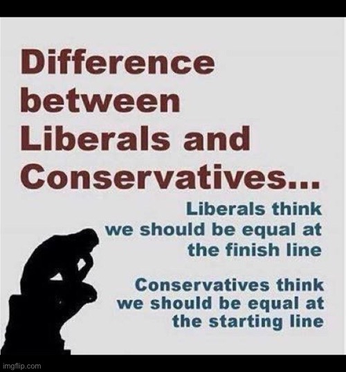 Participation trophies for everyone… | image tagged in political meme,liberals,conservatives,the difference | made w/ Imgflip meme maker