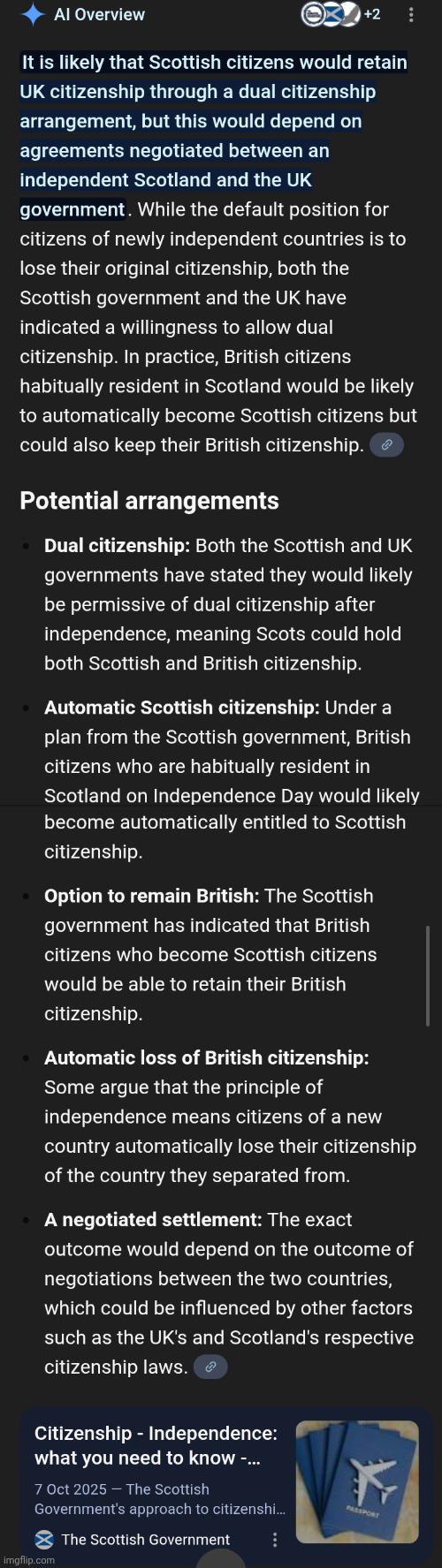 I would probably renounce my UK citizenship if Scotjand became independent but I'm not 100% sure. | image tagged in scotland | made w/ Imgflip meme maker