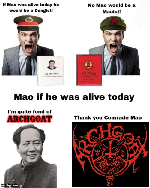 Mao Zedong hated christianity | ARCHGOAT | made w/ Imgflip meme maker
