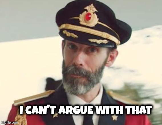 Captain Obvious | I CAN'T ARGUE WITH THAT | image tagged in captain obvious | made w/ Imgflip meme maker