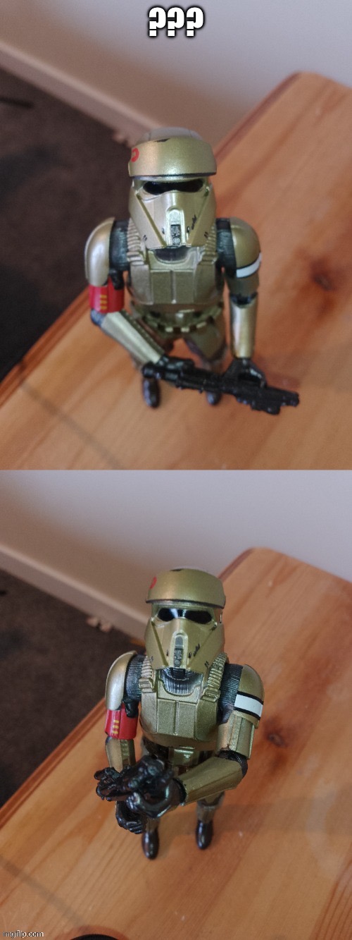 Shoretrooper looks at you | ??? | image tagged in shoretrooper looks at you | made w/ Imgflip meme maker