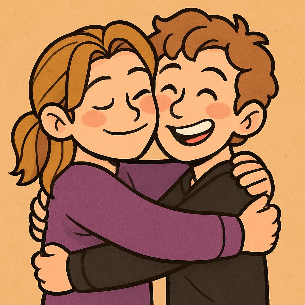 High Quality stray kids Felix and bangchan hugging Blank Meme Template