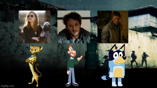 Credit to Mico the Ninjago Fan 2024 for this used | image tagged in meme,memes,spoof cast,zero dark thirty,characters,roles | made w/ Imgflip meme maker