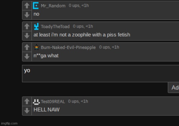 toady racist??? | made w/ Imgflip meme maker