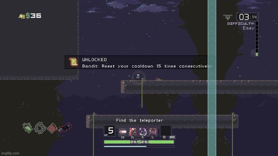 I have 76% completion in RoR1 so far. | image tagged in risk of rain,gaming,video games,nintendo switch,screenshot | made w/ Imgflip meme maker