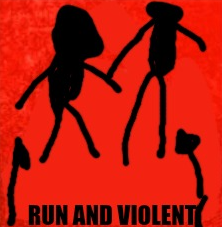 Run and violent Blank Meme Template