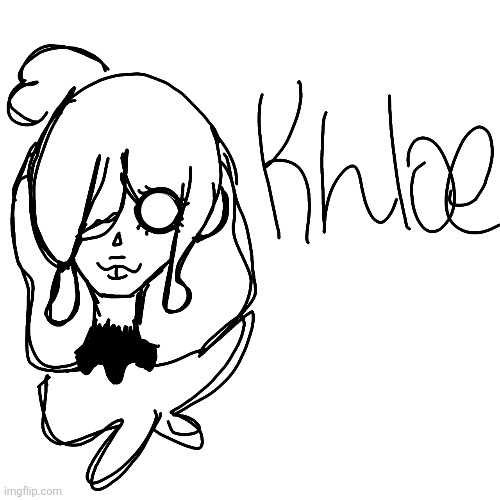 Should I make her an oc..? | image tagged in she has no body btw | made w/ Imgflip meme maker