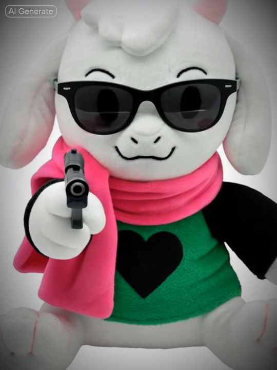 Ralsei with Gun (Deltarune) Blank Meme Template