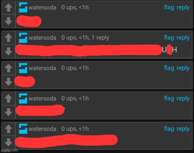 uh | image tagged in watersoda | made w/ Imgflip meme maker