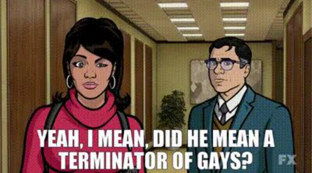 Gay Terminator Blank Meme Template