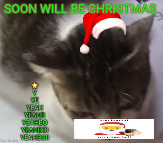 On january 1 2026 , i wil delete this post | SOON WILL BE CHRISTMAS; ⭐️
Y
YE
YEAH
YEAHB
YEAHBO
YEAHBOI
YEAHBOI! | image tagged in ming mong | made w/ Imgflip meme maker