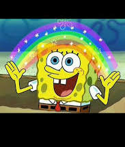 Spongebob rainbow Blank Meme Template