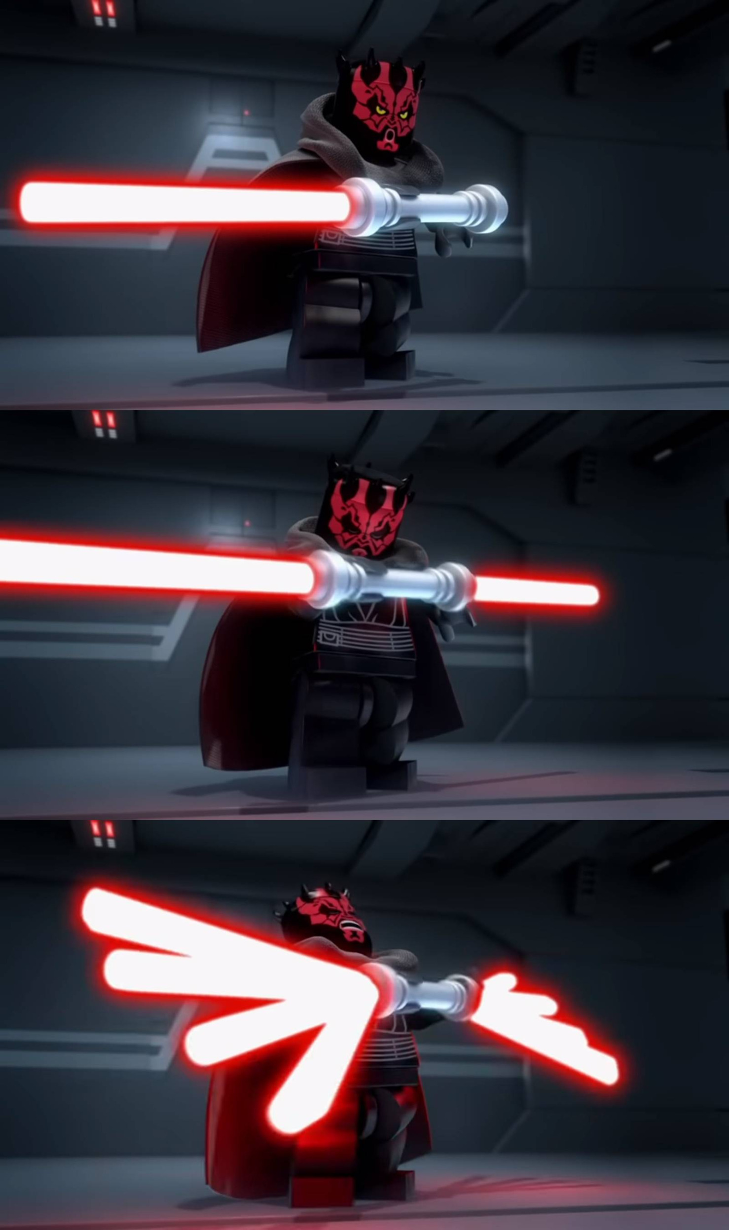 Lego Darth Maul - eight blades Blank Meme Template