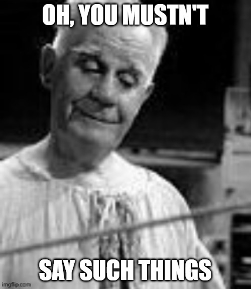 oh you mustn't say such things | image tagged in oh you mustn't say such things | made w/ Imgflip meme maker
