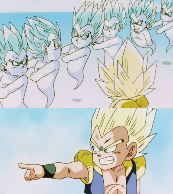 Gotenks ghost Blank Meme Template