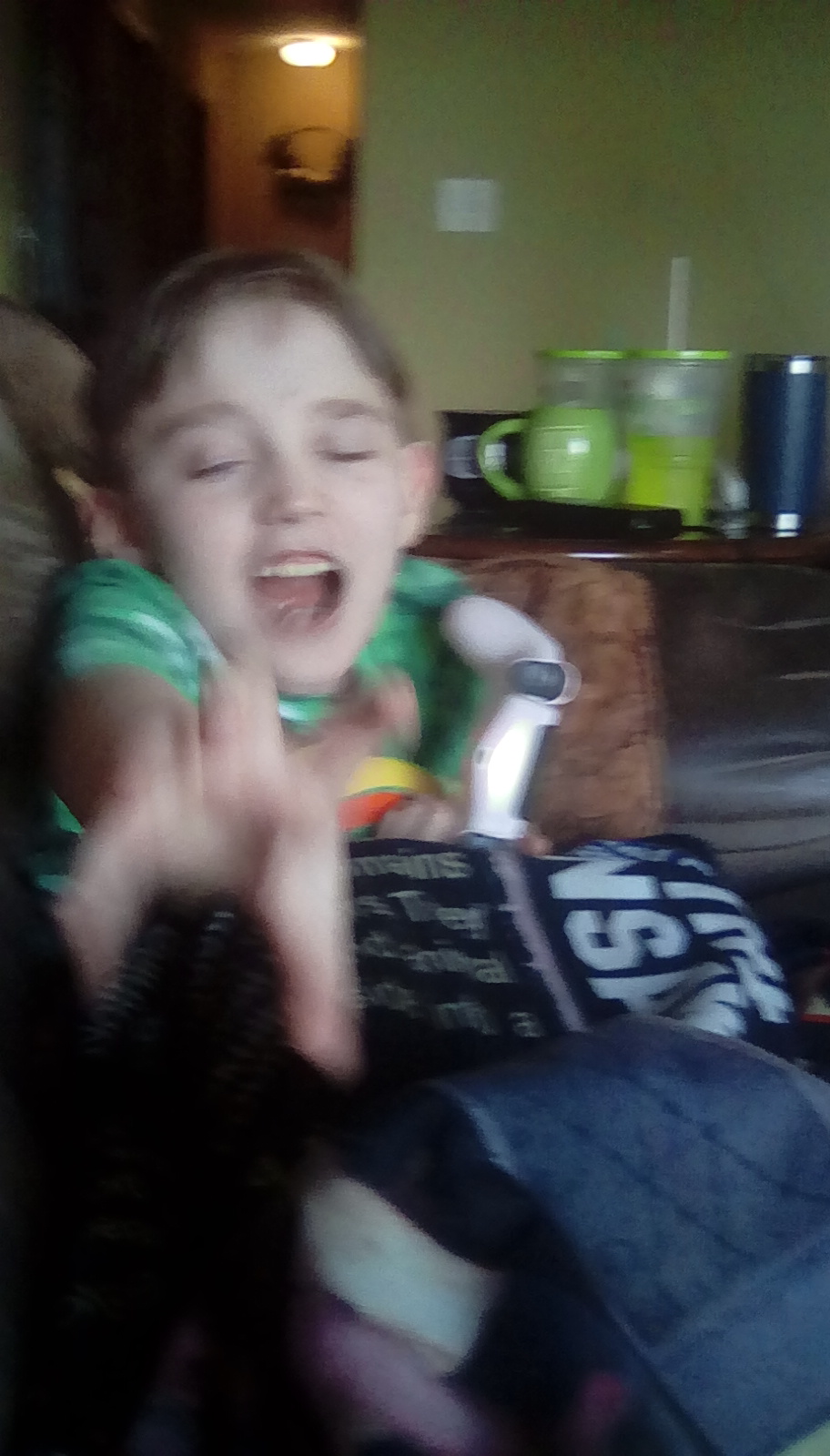 AND HE LEAPS OUT TO YOU Blank Meme Template