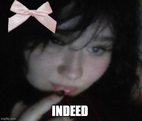 INDEED | image tagged in princess | made w/ Imgflip meme maker