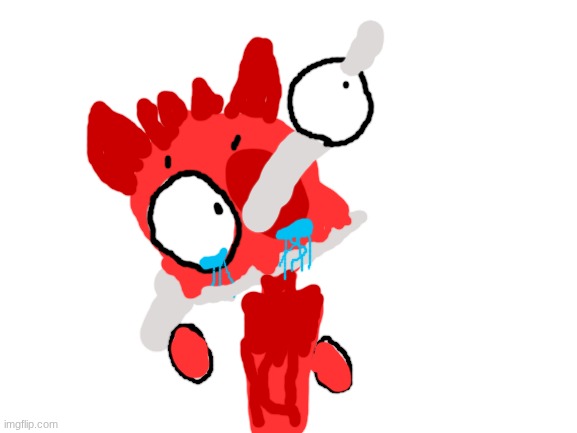 raddy sprunki but sky's crazy (I drew it) | image tagged in blank white template | made w/ Imgflip meme maker