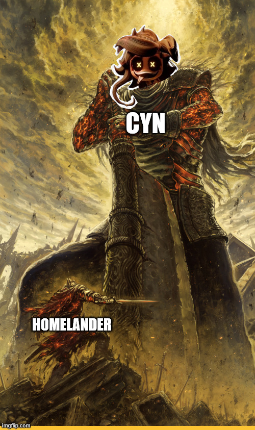 Fantasy Painting | CYN; HOMELANDER | image tagged in fantasy painting | made w/ Imgflip meme maker