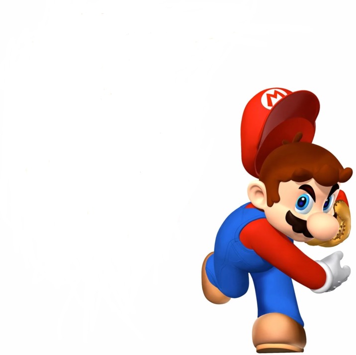 Mario throwing Blank Meme Template