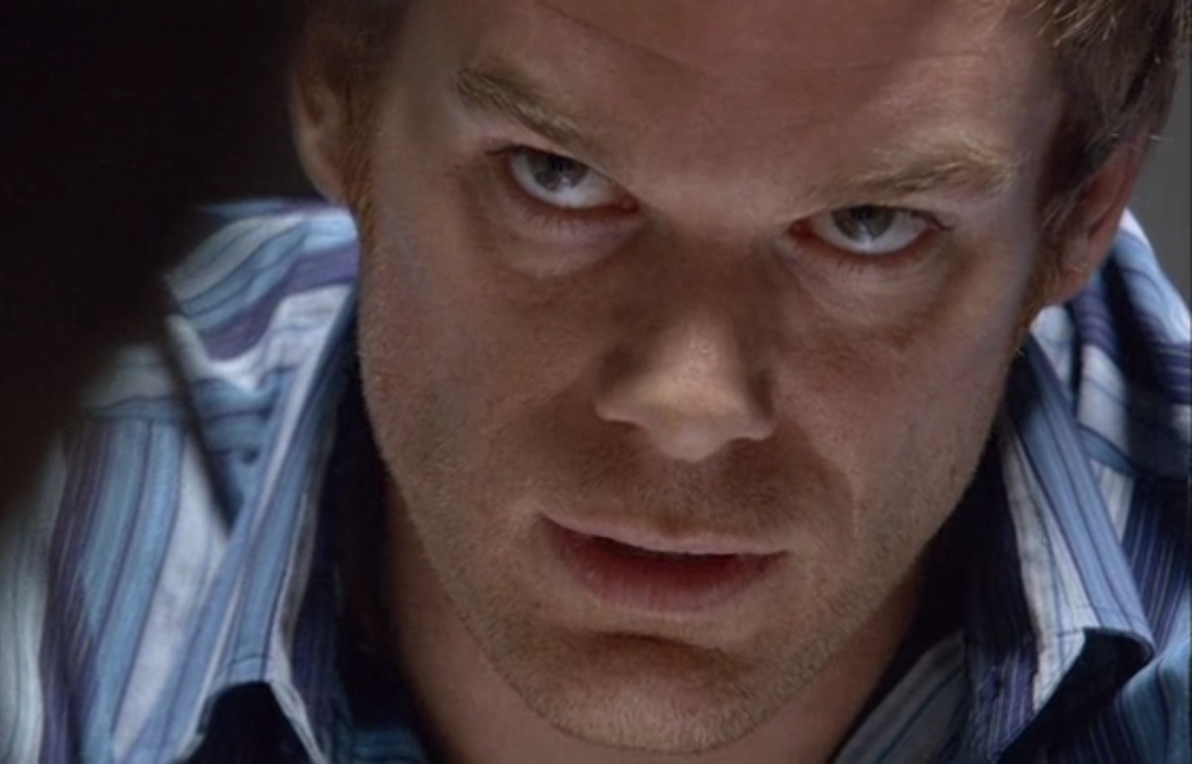 Dexter angry stare Blank Meme Template