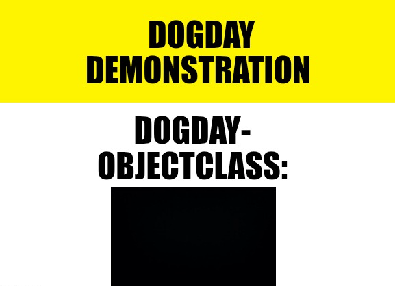 Dogday Label Empty label Blank Meme Template