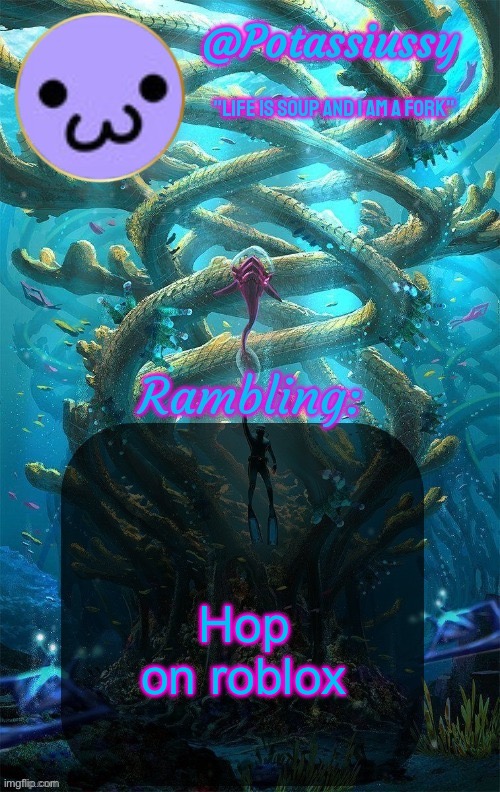 Another shitty announcement template | Hop on roblox | image tagged in another shitty announcement template | made w/ Imgflip meme maker