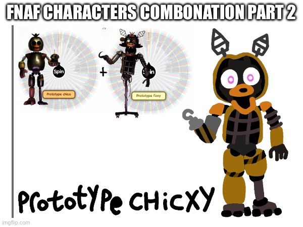 I made another FNaF combo because I was bored btw he reminds me of the deer from 99 nights in the forest | FNAF CHARACTERS COMBONATION PART 2 | image tagged in fnaf,combo,fusion,spin the wheel,secret of the mimic,memes | made w/ Imgflip meme maker