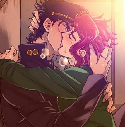 jotaro and kakyoin making out, jotakak Blank Meme Template