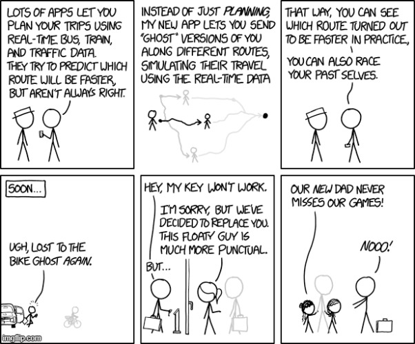 "And a different ghost has replaced me in the bedroom." | image tagged in app,ghosts,travel,replaced,job,dad | made w/ Imgflip meme maker