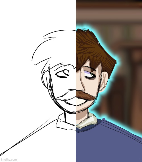 Half doodle Nathan bc it was for a trend | image tagged in wawa | made w/ Imgflip meme maker