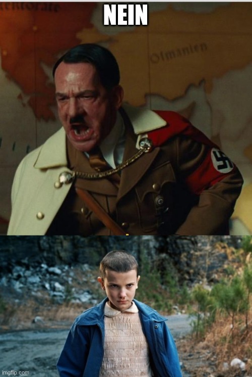NEIN | image tagged in nein,eleven stranger things | made w/ Imgflip meme maker
