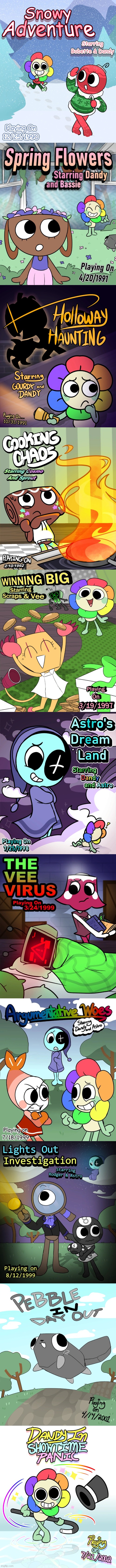 Dandy's World: Episode Posters (Updated).mp3 | image tagged in dandy's world,poster | made w/ Imgflip meme maker