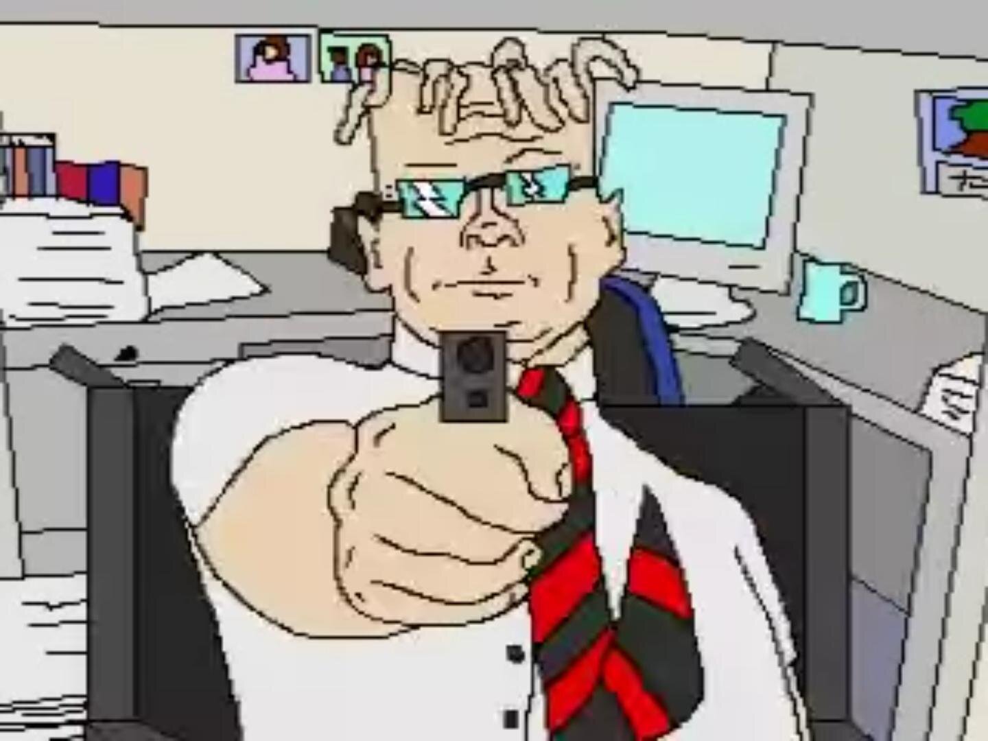 Dilbert Nukem Blank Meme Template