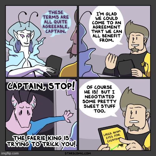 image tagged in stars,fairy,king,agreement,lasers,eyes | made w/ Imgflip meme maker